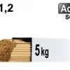 Baguettes métal d'apport TIG - ACIER - Ø 1,2 - Etui de 5kg