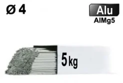 Baguettes métal d'apport TIG - ALU AlMg5 - Ø 4 - Etui de 5kg