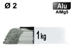 Baguettes métal d'apport TIG - ALU AlMg5 - Ø 2 - Vrac 1kg