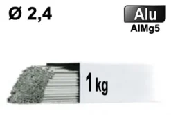 Baguettes métal d'apport TIG - ALU AlMg5 - Ø 2,4 - Vrac 1kg