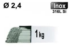 Baguettes métal d'apport TIG - INOX 316L - Ø 2,4 - Vrac 1kg