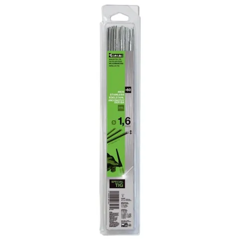 Baguettes métal d'apport TIG - INOX 316L - Ø 1,6 - (Blister de 60 pièces)
