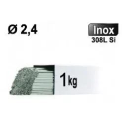 Baguettes métal d'apport TIG - INOX 308L - Ø 2,4 - Vrac 1kg