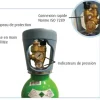 Bouteille ARGON +CO2 MISON12 NEMO DUES MOBIL 3,2m3 - 300 Bars LINDE - Détendeur intégré -