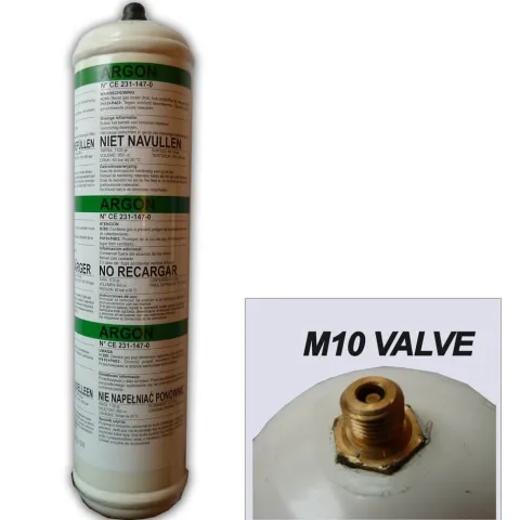 BOUTEILLE GAZ ARGON PUR jetable 1 Litre - Soudure Aluminium