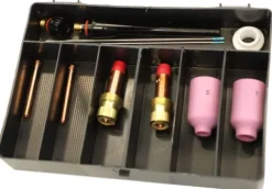 Coffret TIG pour torche SR17 AC/DC, SR26 AC/DC, SR18 AC/DC - Montage GAS-LENS