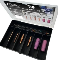 Coffret TIG pour torche SR17 AC/DC, SR26 AC/DC, SR18 AC/DC