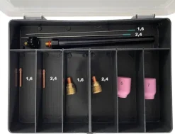 Coffret TIG pour torche SR9 AC/DC, SR20 AC/DC, SR20HD AC/DC- Montage GAS-LENS