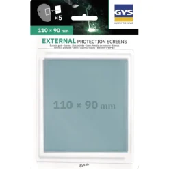 5 Écrans de garde - Extérieur 110 x 90 mm pour masque LCD INVADER / TECHNO 9-13 / EXPERT 11 / MASTER 11