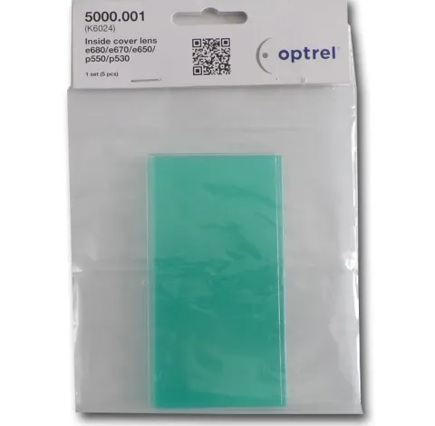 5 Écrans de garde - Intérieur 107 X 55 mm pour masque OPTREL P550 / E684