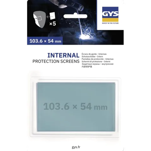 5 Écrans de garde - Intérieur 103,6 x 54 mm pour masque LCD MASTER 11 / HERMES 9-13G / EXPERT 9-13