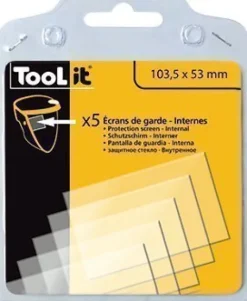 5 Écrans de garde - Intérieur 103,5 x 53 mm pour masque LCD MASTER 9-13G