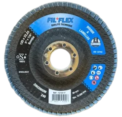 DISQUE A LAMELLES D125 GRAIN 40 ~ BOMBÉ ~ FIL°FLEX