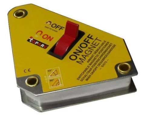 EQUERRE MAGNETIQUE avec intérrupteur marche/arret - Epaisseur 30 mm - Côté 110mm