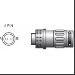 FICHE MALE TYPE AMPHENOL - STECKER 2 PLOTS - ESAB
