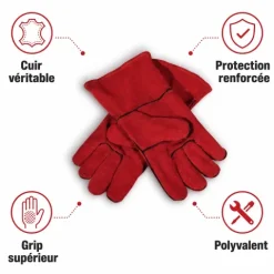 Gants en croûte de cuir multi-usage