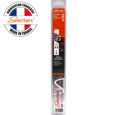 Électrode Acier rutile - D 4 - (Blister de 6 pièces)