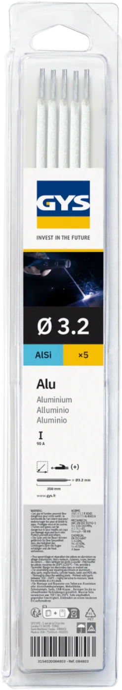 Électrodes ALU - D 3,2 - (Blister de 5 pièces )