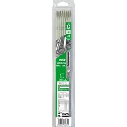 Électrodes INOX 316L - D 3,2 - (Blister de 8 pièces )