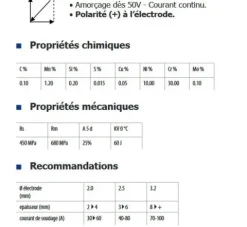 Électrodes INOX 312R - D 2,5 - ( 54 pièces ) - MAINTENANCE / REPARATION