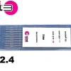10 électrodes 150 mm, tungstène, Ø 2.4 mm - Turquoise - Binzel -