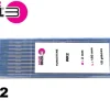 10 électrodes 150 mm, tungstène, Ø 2.0 mm - Turquoise - Binzel -