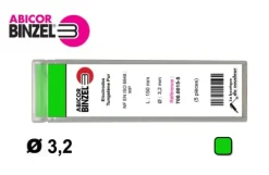 5 électrodes 150 mm, tungstène pur, Ø 3,2 mm - Vert - BINZEL