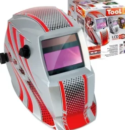 Masque de soudeur LCD HERMES 9-13G - RED - TOOL IT
