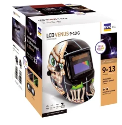 Masque de soudeur VENUS LCD 9-13G BONES TRUE COLOR - GYS