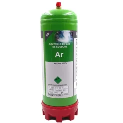 PACK (X3) BOUTEILLES GAZ ARGON PUR jetable 2,2 Litres - Soudure Aluminium