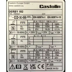 Poste de soudure MIG DERBY 182 - 180A 230V - CASTOLIN