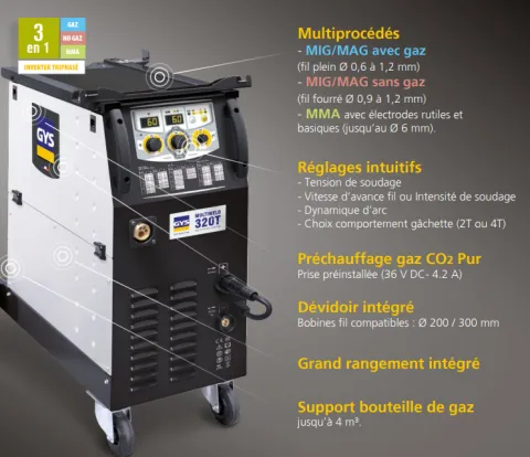 Poste de soudure MULTIWELD 320T- GYS (avec accessoires)