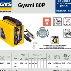 Poste à souder GYSMI 80P - Livré en boite carton - GYS