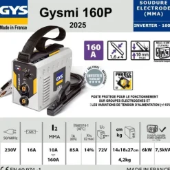 Poste à souder GYSMI 160P - Livré en mallette - GYS