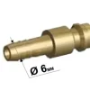 Raccord de gaz male pour RACCORD RAPIDE