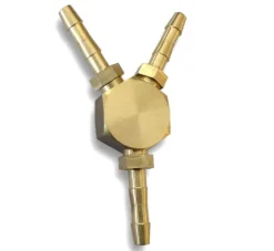RACCORD DE GAZ Y - MALE D 6.3 - TLS -
