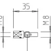 5 Supports tube contact M6 pour torche MIG 250A air (MB25)