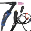 Torche TIG SR18 à double commande - 8M - connecteur 35/50 (AMPHENOL)