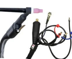 Torche TIG SR20 liquide à lamelle - 8M - connecteur 35/50 - DIN