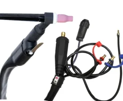 Torche TIG SR20 liquide à lamelle - 8M - connecteur 35/50 - AMPHENOL