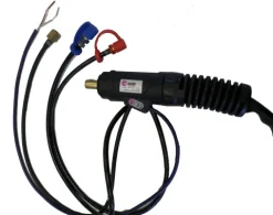 Torche TIG SR20 liquide à lamelle - 4M - connecteur 35/50