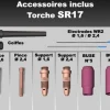 Torche TIG à valve SR17V - connecteur 35/50