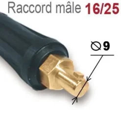 Torche TIG à valve SR17V - connecteur 10/25 - GYS