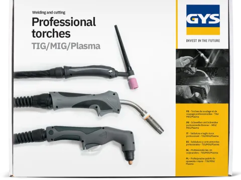 Torche TIG à valve SR17V - connecteur 10/25 - GYS