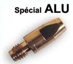 10 tubes contacts spécial alu Ø 1,6 M8 - Pour torche 350 / 380 / 450 A