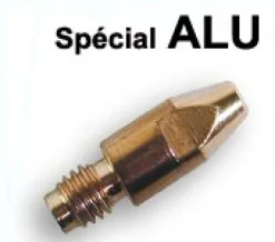 10 tubes contacts spécial ALU Ø 1 M6 - Pour torche 250 / 350 A
