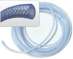 TUYAU GAZ 6 X 11 CRISTAL TRESSE (vendu au mètre)